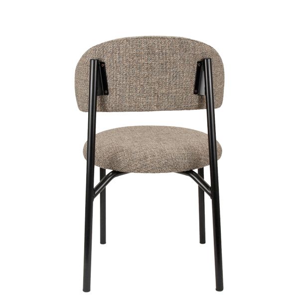 Silla estructura metálica con asiento y respaldo tapizado para hostelería Silla estructura metálica con asiento y respaldo tapizado para hostelería