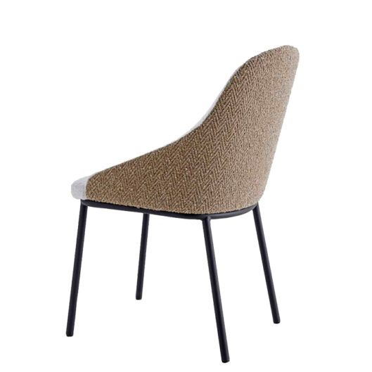 Silla Doris estructura metalica y asiento tapizado para hosteleria Magari Design