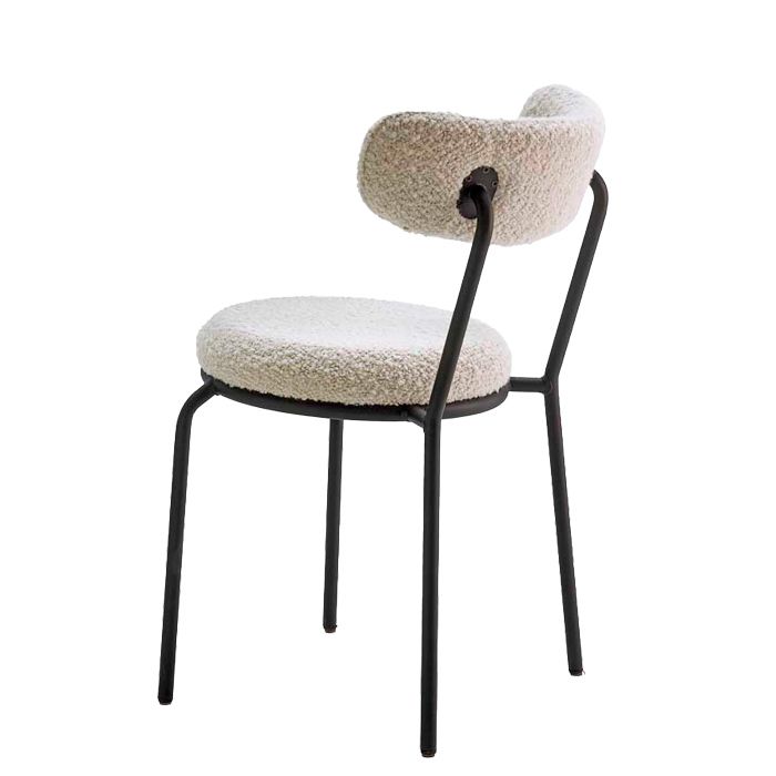Silla tapizada con estrutura metalica para hosteleria Magari Design modelo Zobe Silla tapizada con estrutura metalica para hosteleria Magari Design modelo Zobe