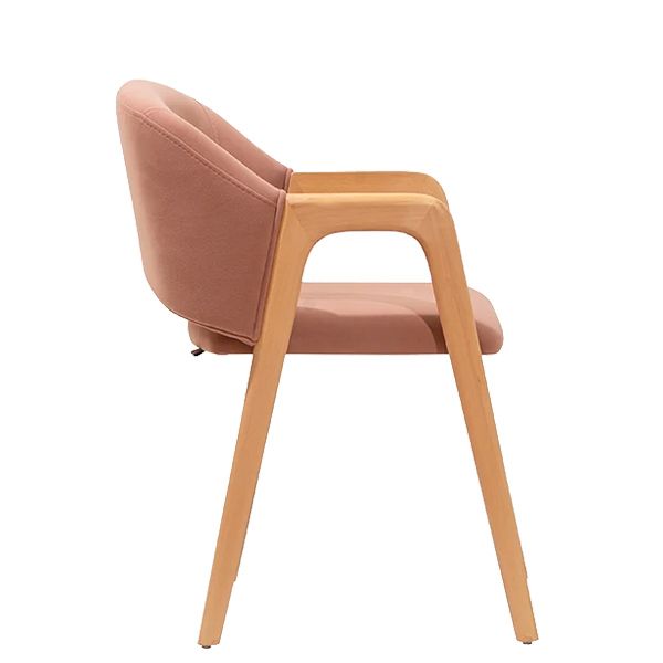 Sillón tapizado Tania en madera de haya para hostelería Magari Design Sillón tapizado Tania en madera de haya para hostelería Magari Design