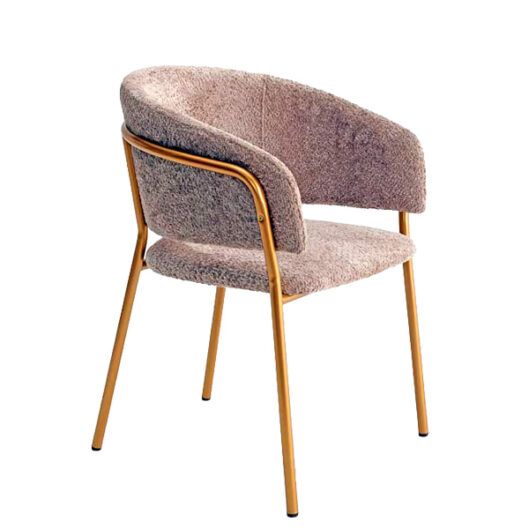 Sillon tapizado estructura metalica para hosteleria Silvia