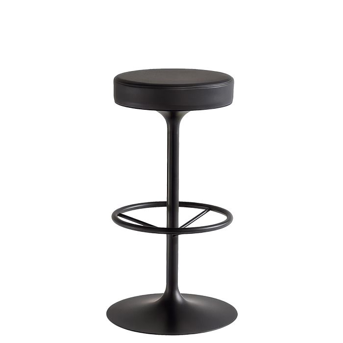 Taburete de pie metalico con asiento tapizado para hosteleria Magari Taburete de pie metalico con asiento tapizado para hosteleria Magari