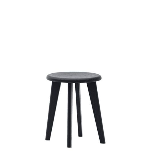 Taburete bajo puff de madera para hosteleria jolly